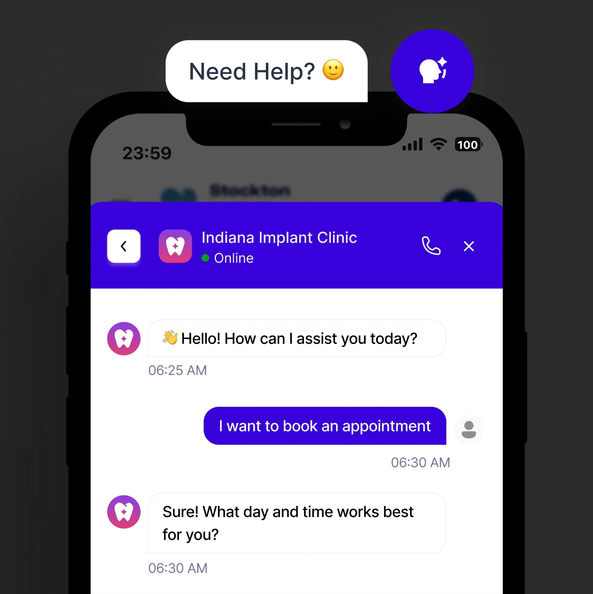 Turns site traffic into booked meetings
